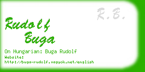 rudolf buga business card